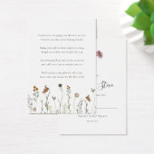 秋ワイルドフラワーノーラップシャワー表示ギフトラベル (デスク)