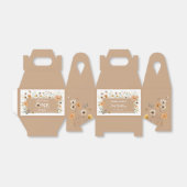 秋ワイルドフラワーバタフライティーパーティー誕生日 フェイバーボックス (折り畳みなし)