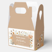 秋ワイルドフラワーバタフライティーパーティー誕生日 フェイバーボックス (オープン)