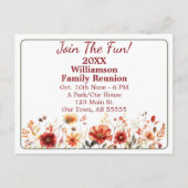 秋ワイルドフラワーファミリー懇親会はがきに参加 シーズンポストカード (正面)