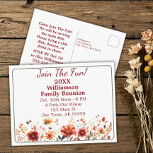 秋ワイルドフラワーファミリー懇親会はがきに参加