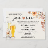 秋ワイルドフラワーファンシーは単なる愛の駆け落ち 招待状 (正面)