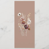 秋ワイルドフラワーフィールドベージュ結婚ズ メニュー (裏面)