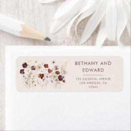 秋ワイルドフラワーフィールドベージュ ラベル