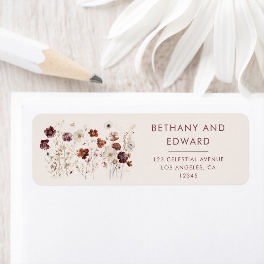 秋ワイルドフラワーフィールドベージュ ラベル (インサイチュ)