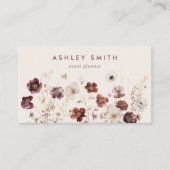 秋ワイルドフラワーフィールド名刺 名刺 (正面)