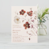 秋ワイルドフラワーフィールド誕生日パーティー 招待状 (スタンド正面)