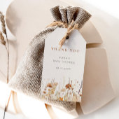 秋ワイルドフラワーフィールド赤ちゃんシャワー ギフトタグ