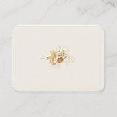 秋ワイルドフラワーブックベイビーシャワーインサート エンクロージャーカード (裏面)