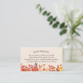 秋ワイルドフラワーブックリクエスト/ベビー挿入用ブック 名刺 (スタンド正面)