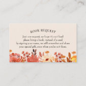 秋ワイルドフラワーブックリクエスト/ベビー挿入用ブック 名刺 (正面)