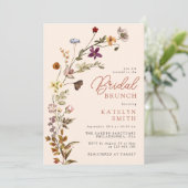 秋ワイルドフラワーボホーガーデンフローラブライダルブランチ 招待状 (スタンド正面)