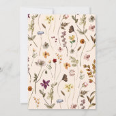 秋ワイルドフラワーボホーガーデンフローラブライダルブランチ 招待状 (裏面)