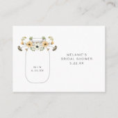 秋ワイルドフラワーメイソンジャールレシピリクエスト エンクロージャーカード (裏面)