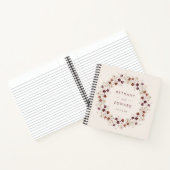 秋ワイルドフラワーメド結婚ウズゲストブック ノートブック (内部)