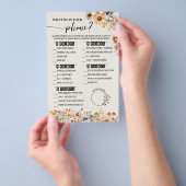 秋ワイルドフラワー何が電話シャワーゲームカード チラシ (ハンドル)