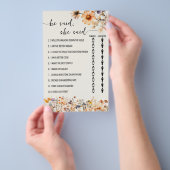 秋ワイルドフラワー彼は彼女はシャワーゲームカードを言った チラシ (ハンドル)