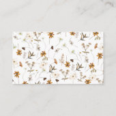 秋ワイルドフラワー推測いくつのキスブライダルゲーム エンクロージャーカード (裏面)