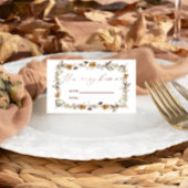 秋ワイルドフラワー推測いくつのキスブライダルゲーム エンクロージャーカード