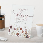 秋ワイルドフラワー瓶の中にキスの数 台座サイン (インサイチュ)