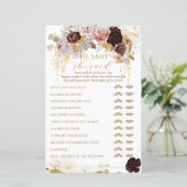 秋ワイルドフラワー金ゴールドフローラブライダルシャワーゲーム (スタンド正面)