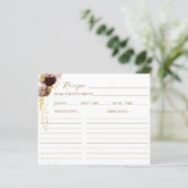 秋ワイルドフラワー金ゴールドフローラブライダルシャワーレシピ (スタンド正面)