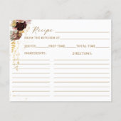 秋ワイルドフラワー金ゴールドフローラブライダルシャワーレシピ (正面)