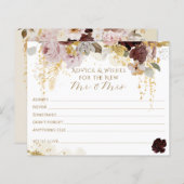 秋ワイルドフラワー金ゴールドフローラブライダルシャワー (正面/裏面)