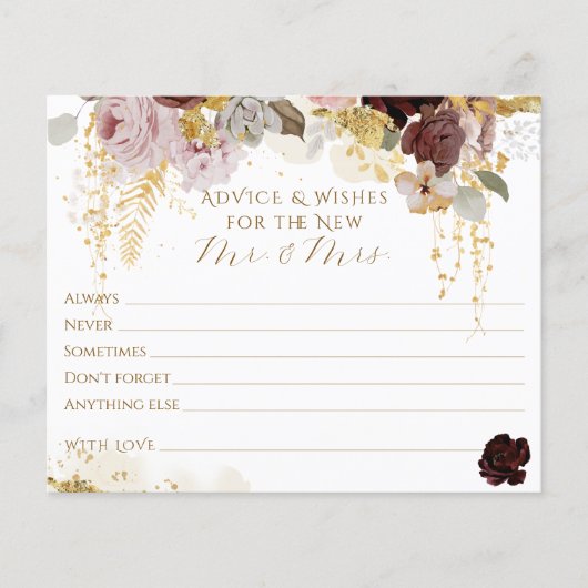 秋ワイルドフラワー金ゴールドフローラブライダルシャワー (正面)