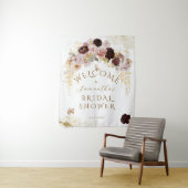 秋ワイルドフラワー金ゴールドフローラブライダルシャワー タペストリー (インサイチュ)