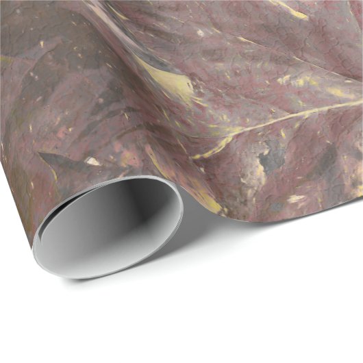 秋ヴィンテージひまわり茶色カエデ葉メ ラッピングペーパー (ロールコーナー)