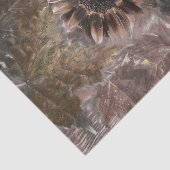 秋ヴィンテージひまわり茶色カエデ葉メ 薄葉紙 (詳細)