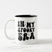 秋ヴィンテージインマイエラ不気味ーレトロハロウィーン ツートーンマグカップ (左)