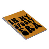 秋ヴィンテージインマイエラ不気味ーレトロハロウィーン ノートブック (右側)