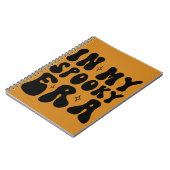 秋ヴィンテージインマイエラ不気味ーレトロハロウィーン ノートブック (左側)