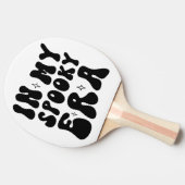 秋ヴィンテージインマイエラ不気味ーレトロハロウィーン 卓球ラケット (横)