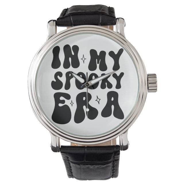 秋ヴィンテージインマイエラ不気味ーレトロハロウィーン 腕時計 (正面)