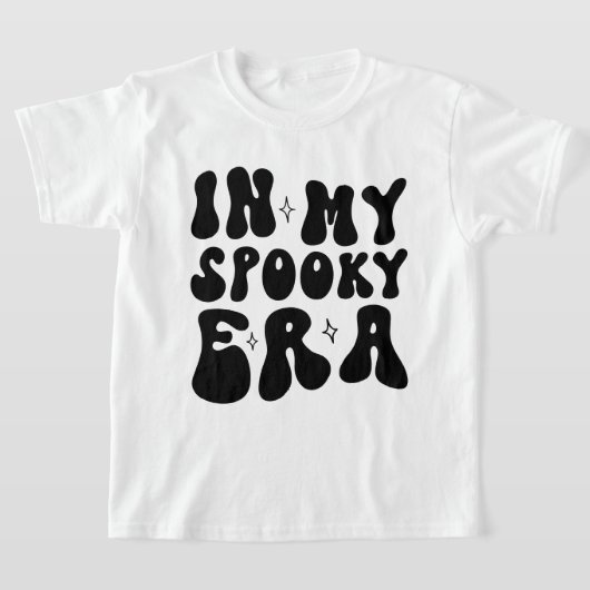 秋ヴィンテージインマイエラ不気味ーレトロハロウィーン Tシャツ (レイダウン)