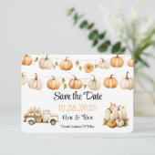 秋ヴィンテージトラックとパンプキンス結婚ズ セーブザデート (スタンド正面)