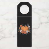 秋ヴィンテージパンプキンオータムサンクスギビング ボトルネックタグ (正面)