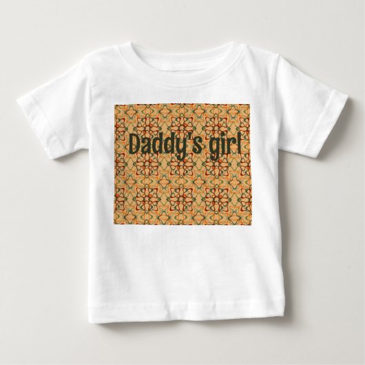 秋万華鏡のように千変万化するパターン ベビーTシャツ (正面)