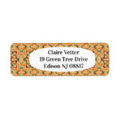 秋万華鏡のように千変万化するパターン ラベル (正面)