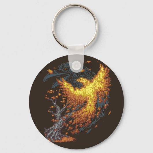 秋上昇 キーホルダー (正面)