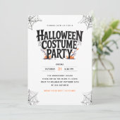 秋不気味ハロウィーンの衣装パーティー 招待状 (スタンド正面)