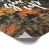 秋与えにはやる気を起こさせるない ポスター (角)