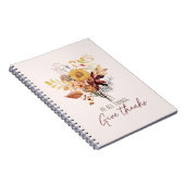 秋与えに感謝していは ノートブック (右側)