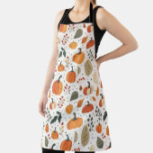 秋与え感謝していの秋パンプキンス&離れ休日 エプロン (インサイチュ)