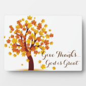 秋与え感謝してい額 フォトプラーク (正面)