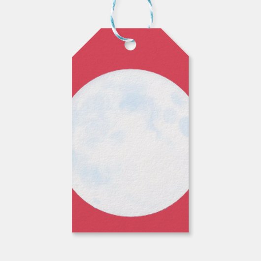 秋中国のフェスティバルムーンフェスティバル ギフトタグ (裏面)