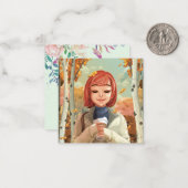 秋主題 ノートカード (正面/裏面インサイチュ)